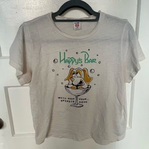 Re/done “happy’s bar” classic graphic tee